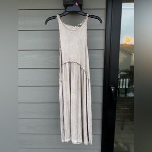 POL Beige Backless Babydoll Dress size small